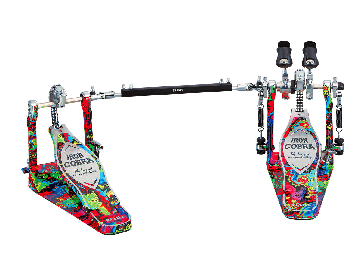 TAMA 50TH LIMITED IRON COBRA Marble Edition HP900RWMPR Psychedelic Rai