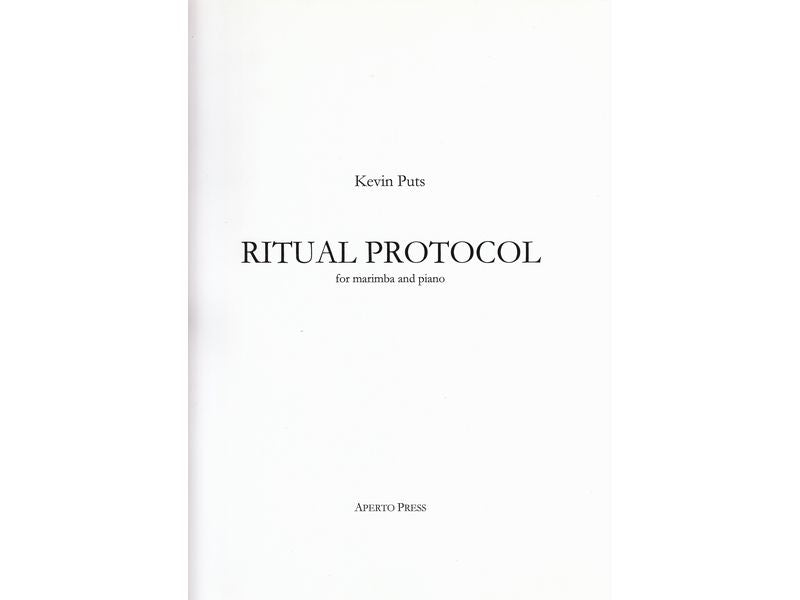 Ritual Protocol for Marimba and Piano