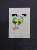oreille33 handmade maraca earrings & pierced earrings