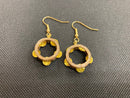 oreille33 handmade tambourine earrings & earrings