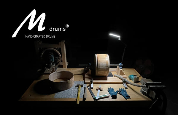 無垢の木材にこだわる高品質スネアドラム M drums