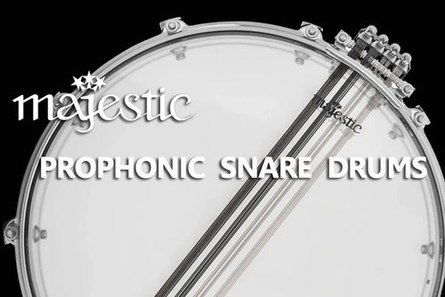 マルチリンク・ストレイナー・システムで大注目！majestic PROPHONIC SNARE DRUMS