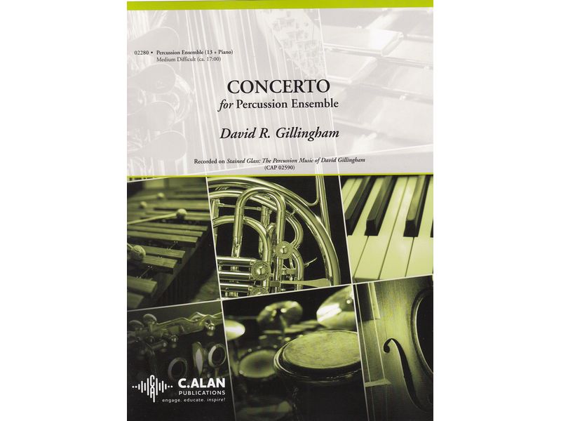 Concerto for Percussion Ensemble [Perc. 13+Piano] Gillingham