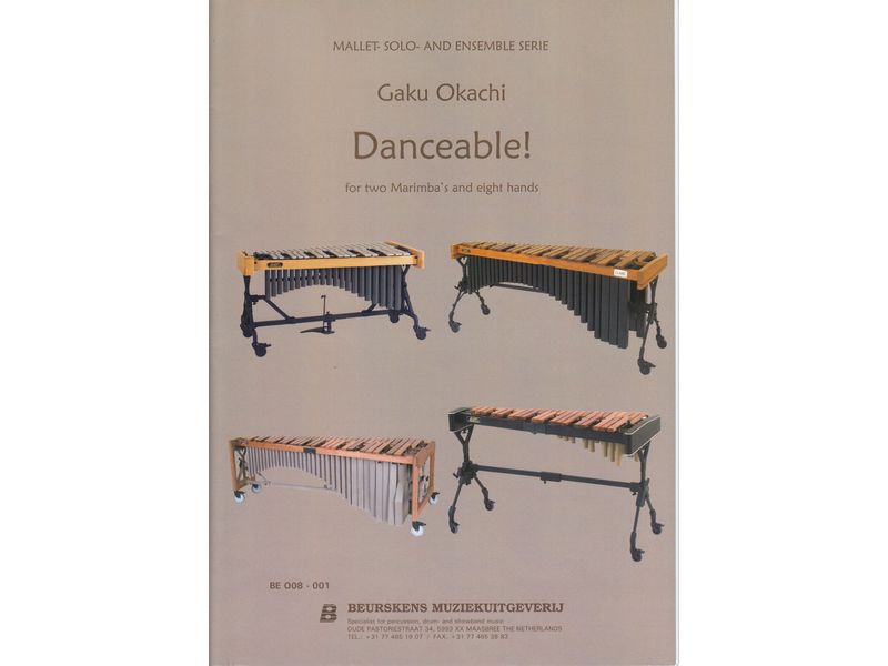 Danceable! for Two Marimba's and Eight Hands / ダンサブル!