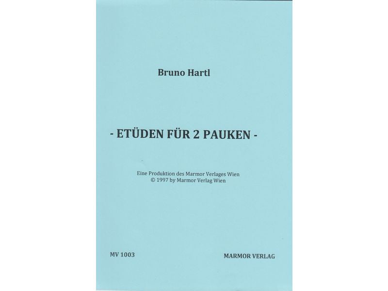 Bruno Hartl timpani etude / Etuden fur 2 Pauken
