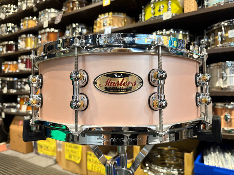[USED] Pearl Masters Maple Reserve Satin Rose Gold snare drum MRV1455S/C