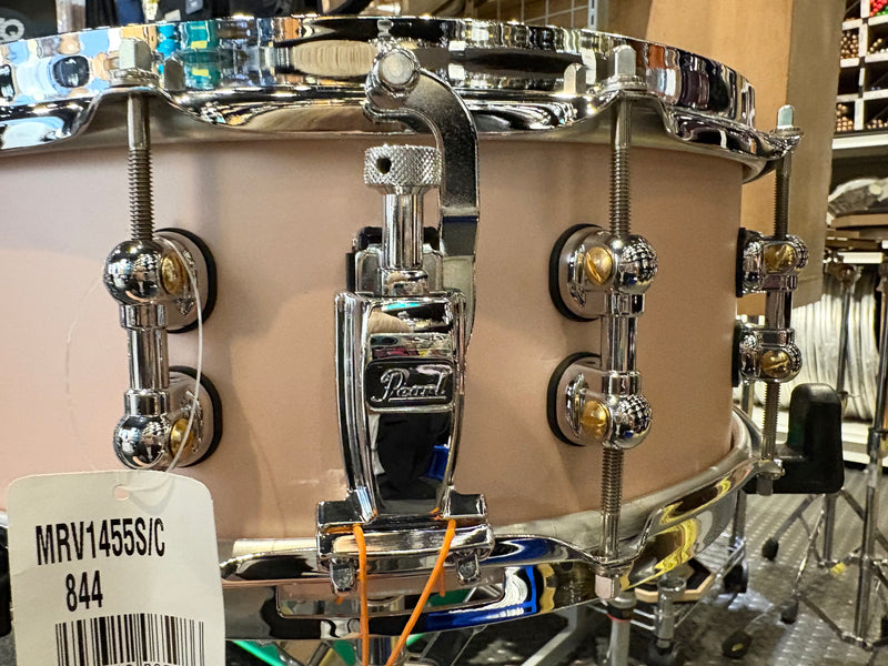 [USED] Pearl Masters Maple Reserve Satin Rose Gold snare drum MRV1455S/C