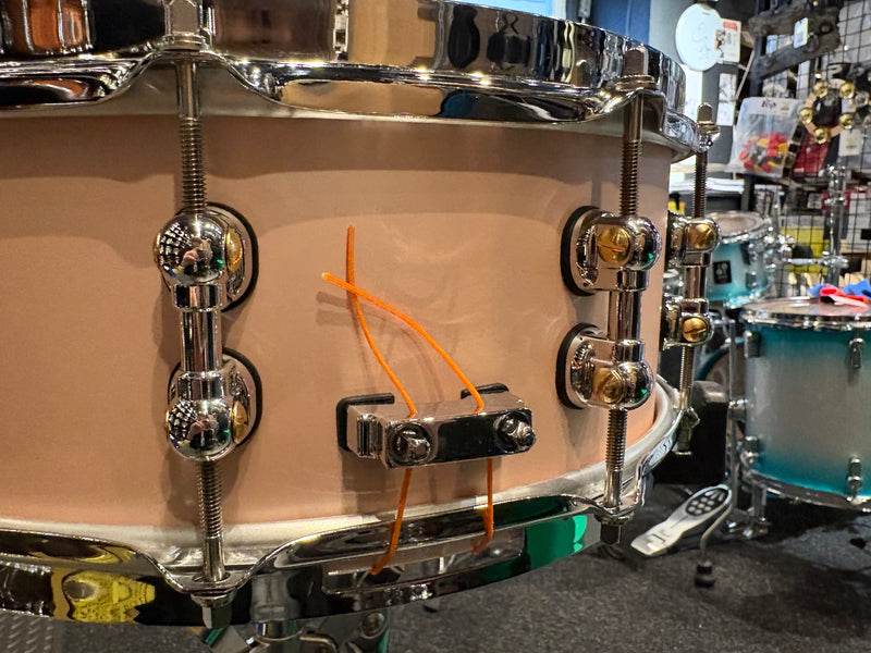 [USED] Pearl Masters Maple Reserve Satin Rose Gold snare drum MRV1455S/C