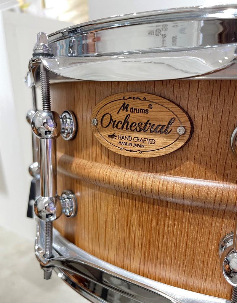 M drums M Drums Orchestral Series oak "Kashi"Oak with ribs KR-1455-O-JPC