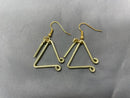 oreille33 handｍade トライアングル型イヤリング＆ピアス