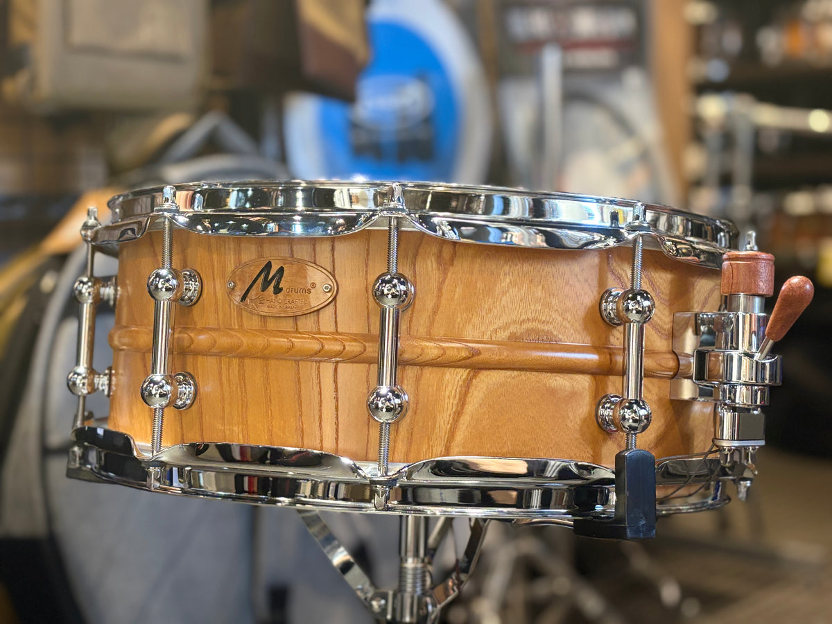 M drums エムドラムス 欅 ”Keyaki” Zelkova スネアドラム KR-1455-K
