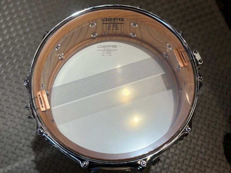 M drums エムドラムス 欅 ”Keyaki” Zelkova スネアドラム KR-1455-K