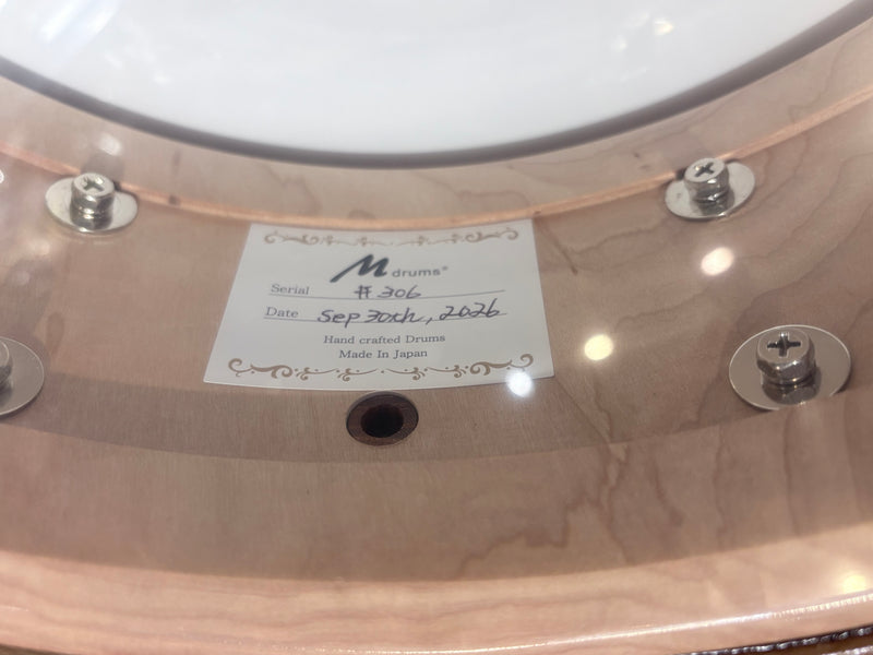 M drums Special Edition Snare Drum ”楓” 14”x5