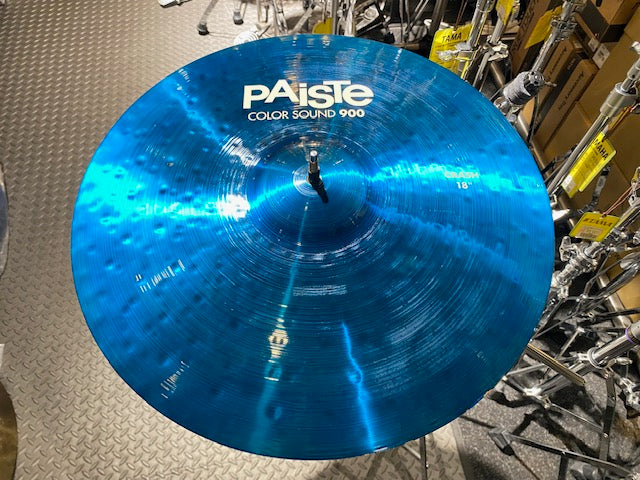 【展示処分品特価】PAISTE パイステ Color Sound 900 Blue 18” Crash クラッシュシンバル