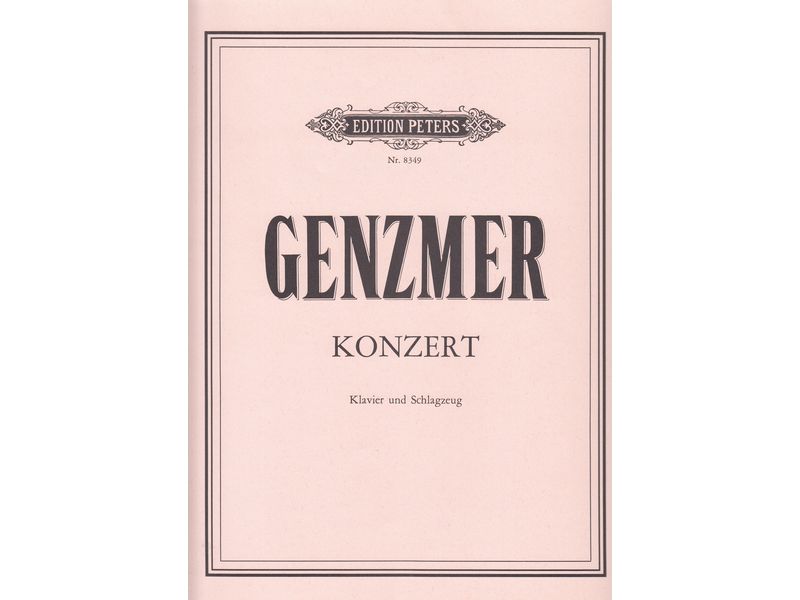 Konzert fur Klavier und Schlagzeug / Concerto for piano and percussion (Genzmer)