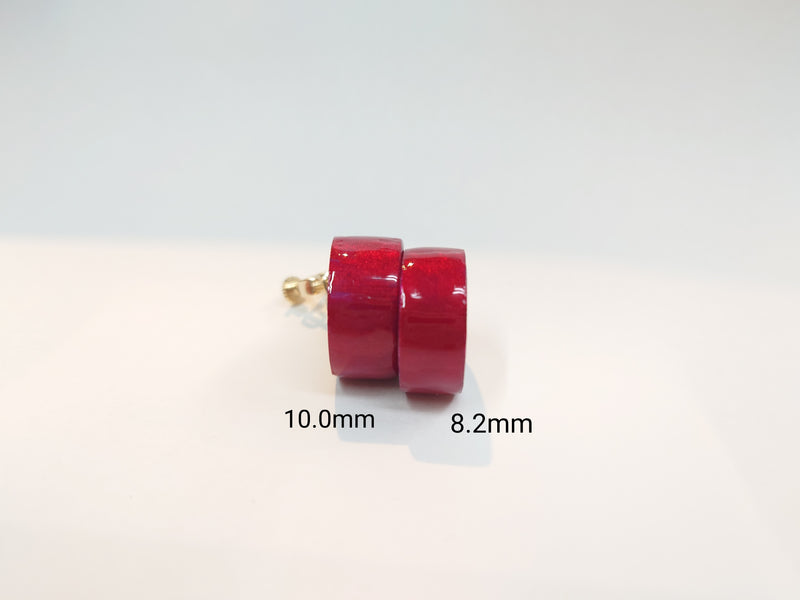 oreille33 handmade スティールパン型イヤリング10ｍｍ