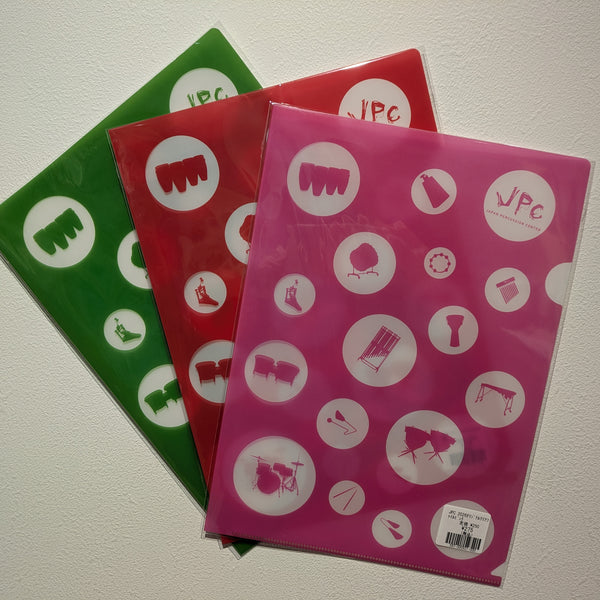 JPC オリジナル クリアファイル 赤・緑