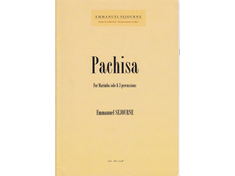 Pachisa for Marimba Solo and 3 Percussions