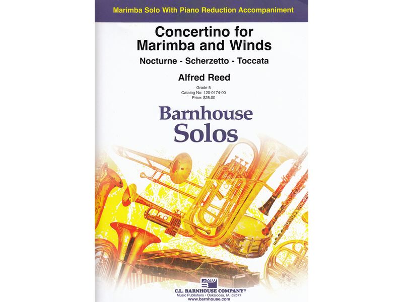Concertino for Marimba and Wind (Piano Reduction) A. Reed