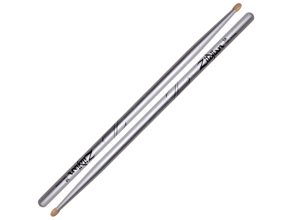 Zildjian ジルジャン 5A（クロマシルバー）ヒッコリースティック Z5ACS