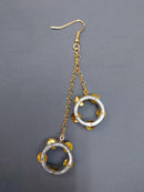 oreille33 handmade タンバリン型イヤリング＆ピアス 2連スタイル（1個販売）