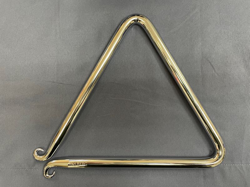 KOLBERG 8 inches Steel Triangle "Classic Concert Baroque" 2121CCCB Silver Color