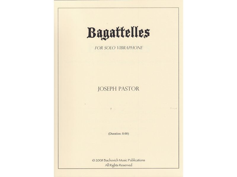 Bagattelles / バガテル [Vibソロ]