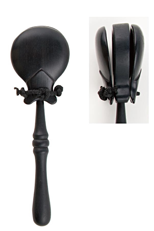 Flapper castanets with playwood ebony middle plate CA-37