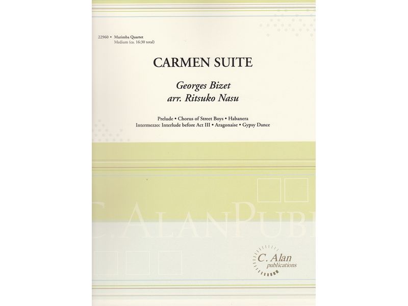 Carmen Suite / カルメン組曲 [マリンバ4重奏]