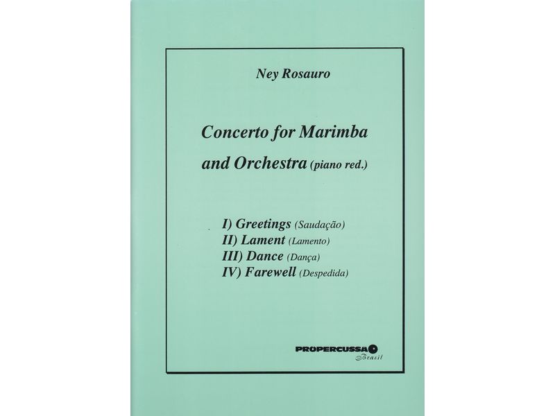 Concerto for Marimba and Orchestra (ピアノ伴奏版) ロサウロ