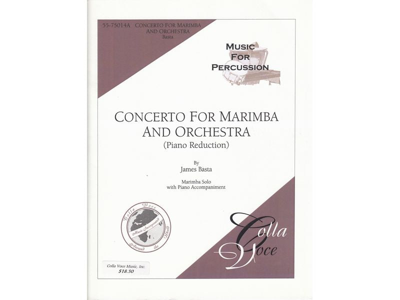 Concerto for Marimba and Orchestra (ピアノ伴奏版) バスタ