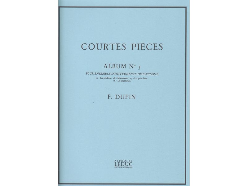 Courtes Pieces Album No. 5 / Courtes Pieces Volume 5 (quartet to sextet)