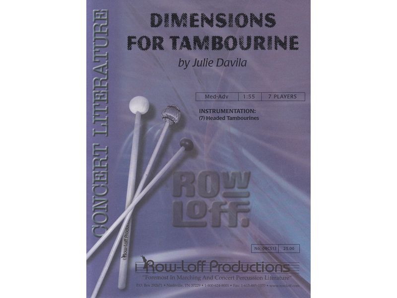 Dimensions for Tambourine / ディメンションズ・フォー・タンバリン [7重奏]