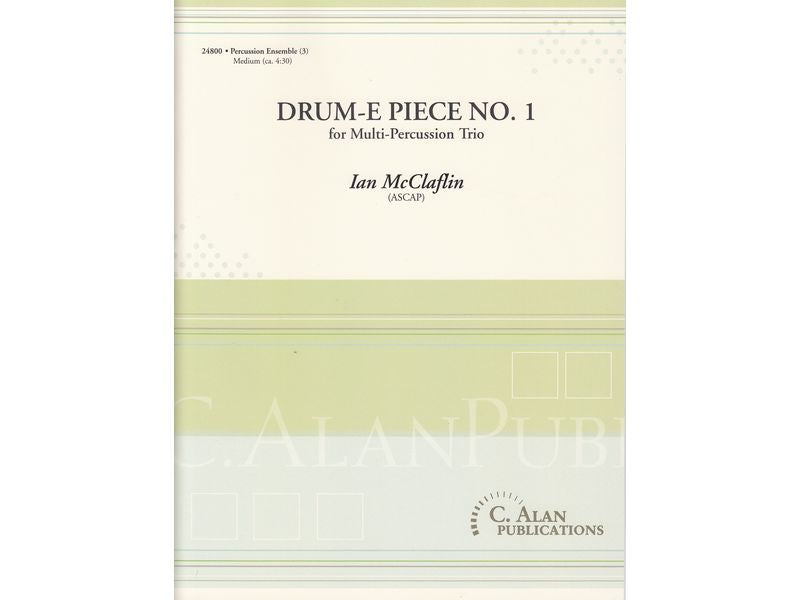Drum-E Piece No. 1 for Multi-Percussion Trio