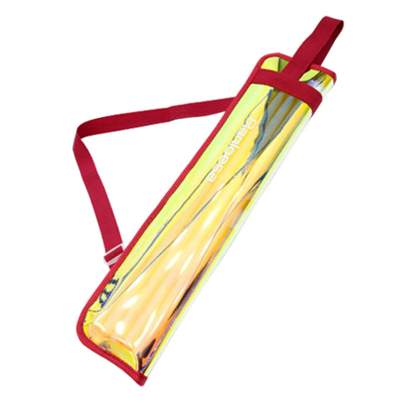 Clear stick bag red