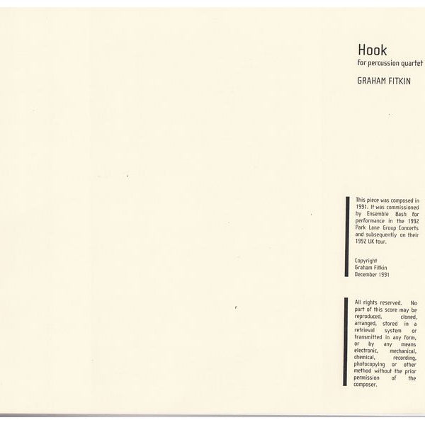 Hook - song and lyrics by Graham Fitkin, ensemblebash