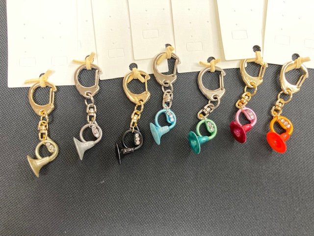 oreille33 handmade horn type key chain