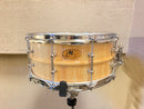 M Drummus KURINUKI series cypress "Hinoki" snare drum with ribs KR-1465H