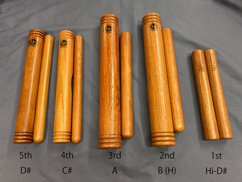 Claves Sets for "Music for Pieces of Wood"