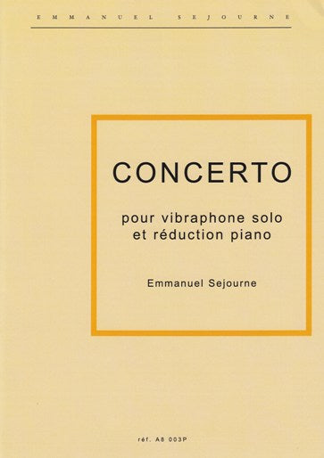 Concerto pour Vibrahpone solo(ピアノリダクション)