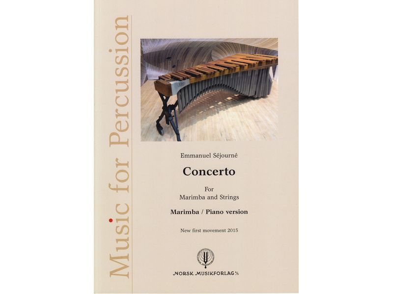 Concerto For Marimba Version 2015 (新1楽章のみ・ピアノ伴奏版)