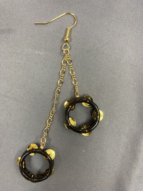 oreille33 handmade tambourine-shaped earrings & pierced earrings 2