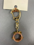 oreille33 handmade タンバリン型キーホルダー