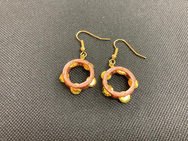 oreille33 handmade tambourine earrings &amp; earrings