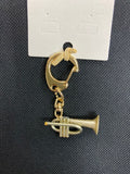 oreille33 handmade trumpet type key chain