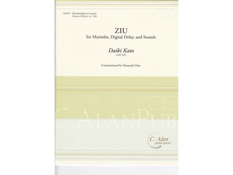 ZIU for Marimba, Digital Delay, and Sounds / 慈雨