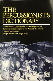THE PERCUSSIONIST'S　DICTIONARY